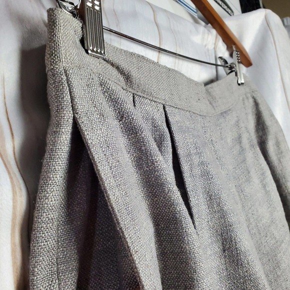 Vintage 70's Weathervane High Rise Lined Gray Pleated Slacks Size 10 - Picture 4 of 10